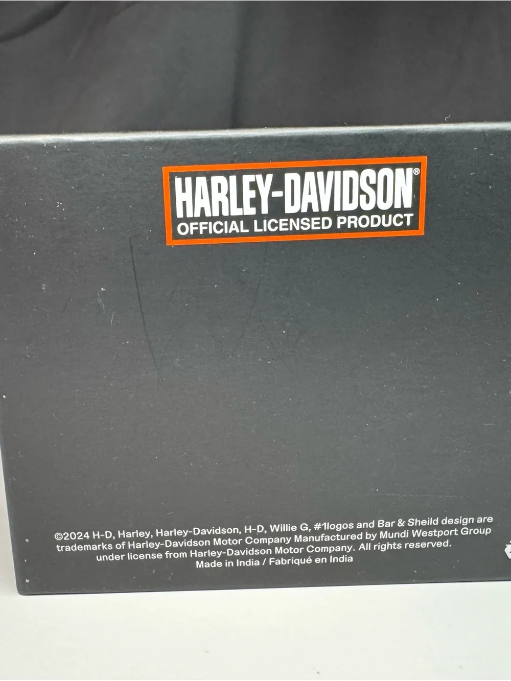 Harley-Davidson Brown Leather Bifold Wallet with Embossed Logo
